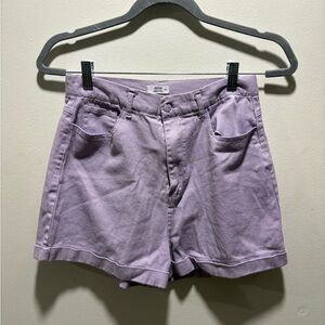 3/$30 Ardene Lavender High-Waisted Denim Shorts - Size Medium